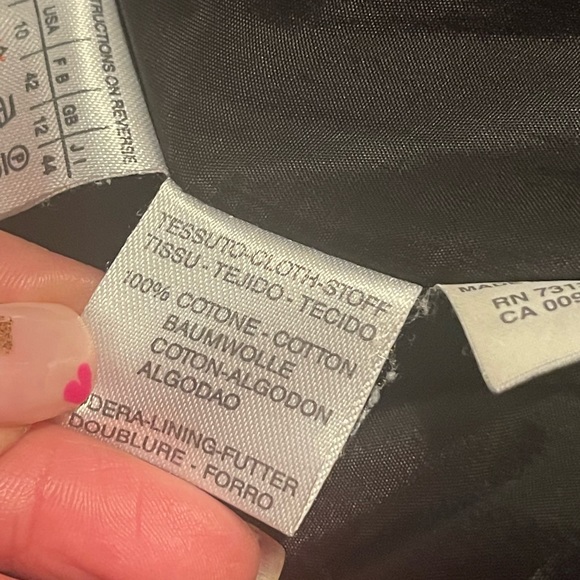 Max & Co Off Blk Fitted Women’s Blazer Imported from Italy fits like SZ 8 - Picture 8 of 12